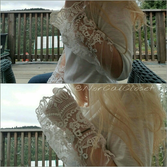 Elegant White Lace Top - Picture 5 of 8